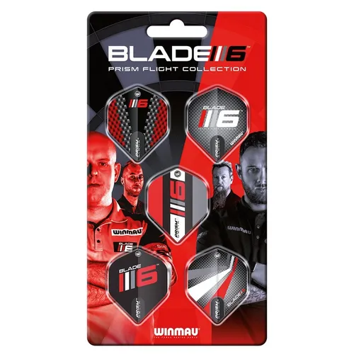 Winmau Dart - Blade 6 Flight Collection 100 micron 8142