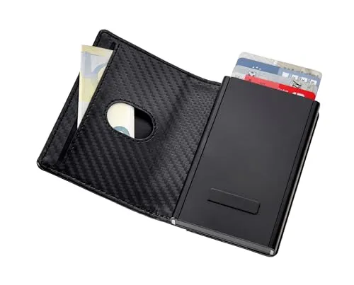 TROIKA 2-in-1 Wallet SHERLOCK HOME mit MagSafe - Schwarz - Das elegante SHERLOCK HOME Wallet vereint modernes Design und Funktionalität. Mit entnehmbarem Kartenetui für bis zu 6 Karten und RFID-Schutz – ideal für minimalistischen Einsatz und schnelle Zugänglichkeit.