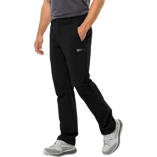 Jack Wolfskin Holdsteig Pants M schwarz 52 Regular - Wanderhose für Herren, atmungsaktiv und wind- sowie wasserabweisend, mit hervorragender Bewegungsfreiheit und praktischen Taschen für alle wichtigen Utensilien.