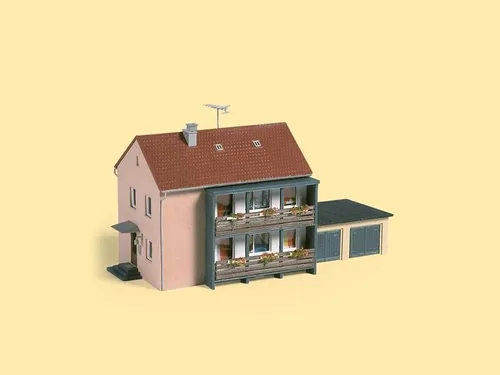 Auhagen 12236 Mehrfamilienhaus, Bausatz, Spur H0