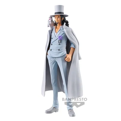Banpresto - One Piece - Rob Lucci DXF Figur - Model Statuen, ca. 17 cm groß und ideal für Sammler, bringt Rob Lucci in seiner beliebten Pose in Ihre Sammlung!