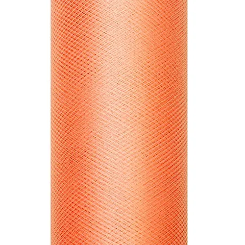 eventkauf Tüll Rolle 9m x 15cm Tischläufer Dekostoff (Orange)