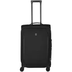 Victorinox Crosslight Softside Trolley M 68 cm mit Dehnfalte, schwarz - Koffer mit 4 Rollen und Dehnfalte für zusätzliches Volumen, ideal für längere Reisen und flexibles Packen.