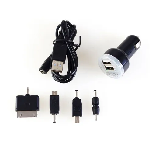 USB Ladegerät Set 6tlg Mini Micro Adapter Zigarettenanzünder Ladeadapter KFZ