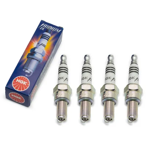 Zündkerzen Set NGK 4x CR9EIX Iridium entstört 19,0mm Langgewinde Ø 10,0mm, 3521
