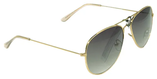 Piloten Brille Dunkelgruen- Gold