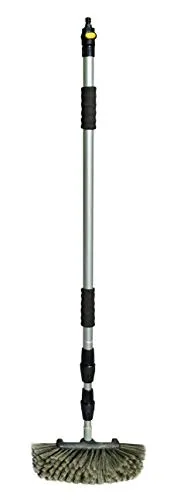 YACHTICON Alu Waschbürste Super Soft Seitenborsten ausziehbar Aluminium Stiel Extra Lang