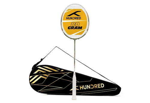 hundred Badmintonschläger N-ERGY 80 Carbonfaser mit Hülle