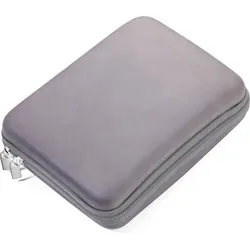 TROIKA TRAVEL CASE – CBO11/GY – Kabel-Organizer für unterwegs - Kabeltasche mit Reißverschluss, 3 Innenfächern und 6 Elastikband-Schlaufen – ideal für die Organisation von Elektronikzubehör und Kosmetik auf Reisen.