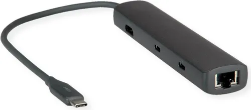 ROLINE Dockingstation USB Typ C mit 8K HDMI - Weiteres Notebook-Zubehör mit 8K30 HDMI, USB 3.2 Gen 2 Anschlüssen und Power Delivery für eine schnelle Datenübertragung und optimale Verbindung.