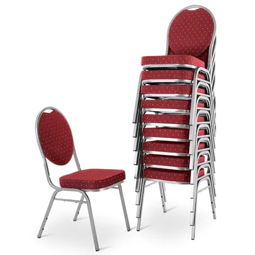 MACO Möbel Stapelstuhl DAVID 10er Set in rot von MACOShopde by MACO Möbel
