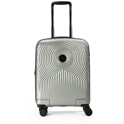 Gabol Radar 4 Rollen Kabinentrolley 55 cm - Silber - Trolley mit 4 leisen Rollen, ideal für stressfreies Reisen und handgepäckfreundlich für alle Airlines.