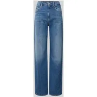 Tommy Jeans Mia Mid Rise Relax-fit-Jeans mit Hammerschlaufe - Jeans in blauer Waschung, elastisches Material für hohen Tragekomfort und lässigen Style, ideal für den Alltag.