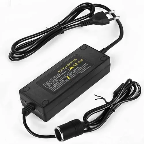 180W 15A KFZ Netzadapter, 230V Auf 12V Spannungswandler Adapter Zigarettenanzünder Steckdose für Kühlbox Autostaubsauger Autokühlschrank Kompressor Reifenfüller Netzteil Wechselrichter Adapte.