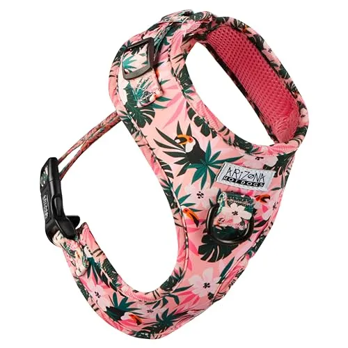 Hundegeschirr für kleine Hunde | Arizona Hotdogs Softgeschirr Tropicool (XXS)