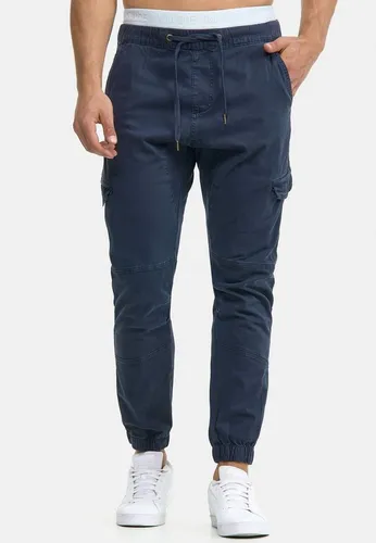 Indicode Cargohose Herren Levy Jogger-Pant mit elastischem Bund und Kordelzug