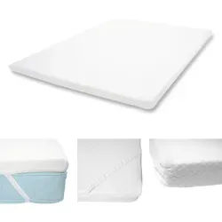 6cm Kaltschaum-Matratzentopper HWC-E63 - 180x200cm - Matratzenauflage mit ÖKO-TEX Standard 100, sorgt für besseren Schlafkomfort und hat eine abnehmbare, waschbare Hülle. Ideal für erholsame Nächte!