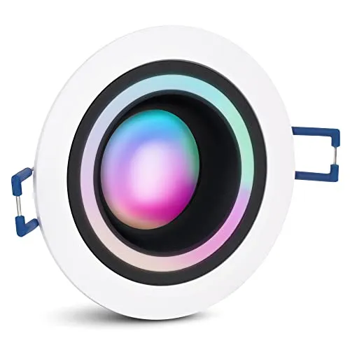 SSC-LUXon LED Einbaustrahler Matapo Design - Strahler mit Smart Home Modul, RGB & Weißtönen, dimmbar und energieeffizient für modernes Wohnen. Ideal für individuelle Lichtgestaltungen.