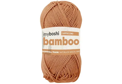 myboshi Bamboo, Bambus-Baumwollgarn Häkelwolle, 125 m (1-St), Uni