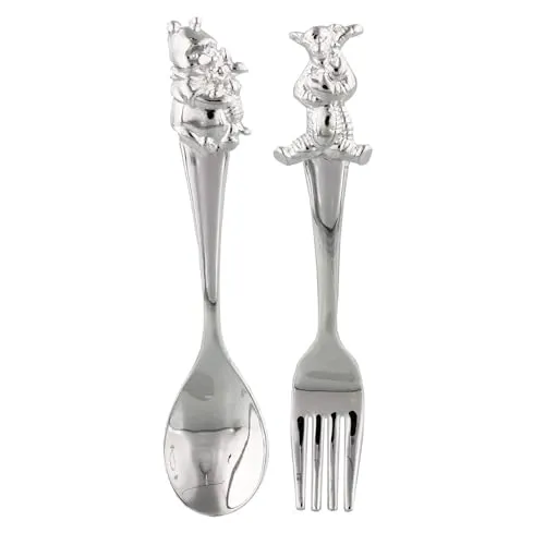 Disney Winnie The Pooh &Löffel, Gabel, Versilbert von Disney