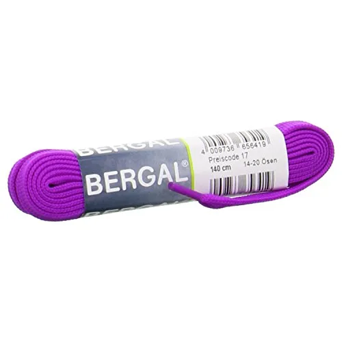 Bergal Sneaker Laces Schnürsenkel 10 mm breit verschiede Farben (140 cm, Neon Lila 174)
