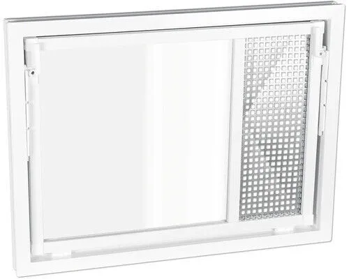 WOLFA Mehrzweck Kipp-Fenster PLUS Kunststoff weiß 600x500 mm mit Einfachglas und