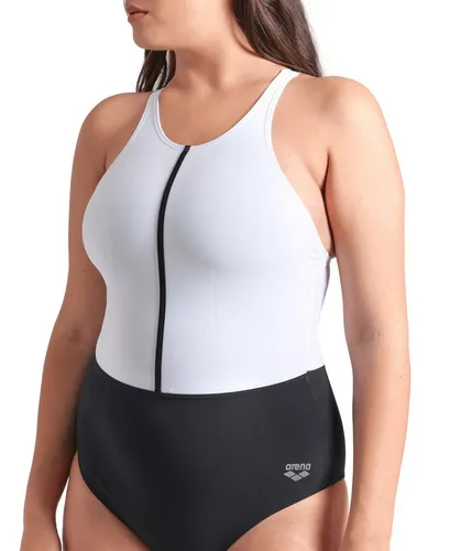 ARENA Damen Badeanzug SWIMSUIT SILVIA CROSS BACK - Badeanzüge für aktive Frauen, mit Shaping Technologie für eine schmeichelhafte Silhouette und optimalen Halt dank elastischem Bustier und verstellbaren Trägern.