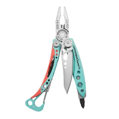 Leatherman Skeletool CX - 7-in-1 Multi-Tool für Camping und Survival - Multitool mit 7 Funktionen, darunter Spitzzange und Edelstahlmesser, ideal für Outdoor-Abenteuer und Heimwerkerprojekte. Leicht und robust für maximale Flexibilität.