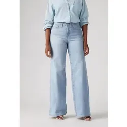 Levi's Shaping Wide Leg Tall Glass of Water 318 - Damen-Jeanshose mit vorteilhafter Wide Leg-Silhouette und integriertem Baucheinsatz für einen flachen Bauch. Authentischer Denim mit superweichem Stretch für optimalen Komfort und perfekte Passform.