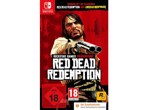 Red Dead Redemption (Code in the Box) Nintendo Switch - Konsolen-Spiel, erlebe das epische Western-Abenteuer mit zusätzlichem Inhalt aus der Game of the Year Edition und dem ikonischen Undead Nightmare.