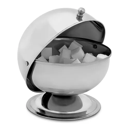 Zuckerdose edelstahl Zuckerkugel Bonbonspender Servierschale spülmaschinenfest
