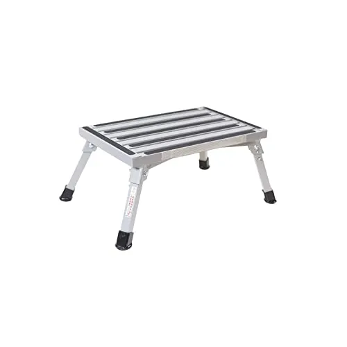 HABA Faltbare Aluminium Trittstufe geprüft bis 150 kg kleines Packmaß