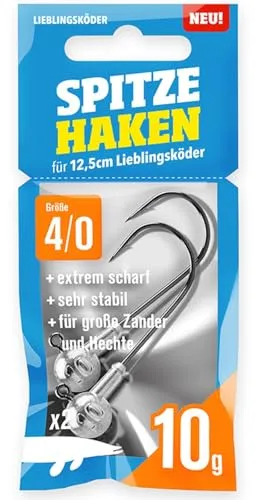 Lieblingsköder Spitze Haken Gr. 4/0 Jigköpfe von Lieblingsköder