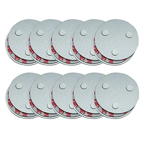 meioro Magnetbefestigung Rauchmelder,Magnet Befestigung für Rauchwarnmelder,DREI Magneten Sorgen Dafür,DASS Große Saug und 10 Jahre Lebenszeit Gleich wie Rauchsensoren (10Stk)