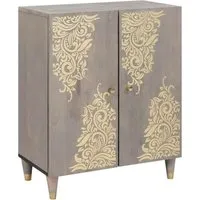 vidaXL Sideboard Grau und Gold von vidaXL