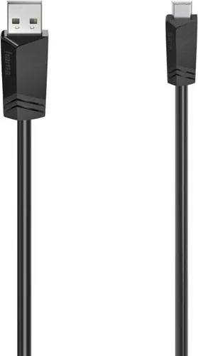 Hama 00200605, 0,75 m, Mini-USB B, USB A, USB 2.0, 0,48 Gbit/s, Schwarz