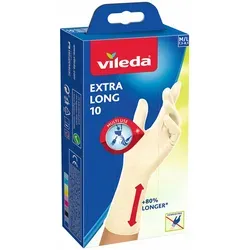 Vileda Einweghandschuh Natural Latex Extra Long 10 M/L von Vileda