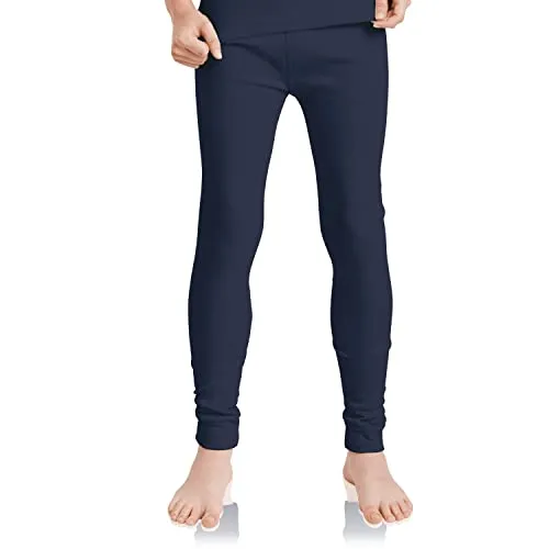 MT Kinder Ski- & Thermohose - Winter Unterwäsche lang für Jungen und Mädchen - Navy 134-140