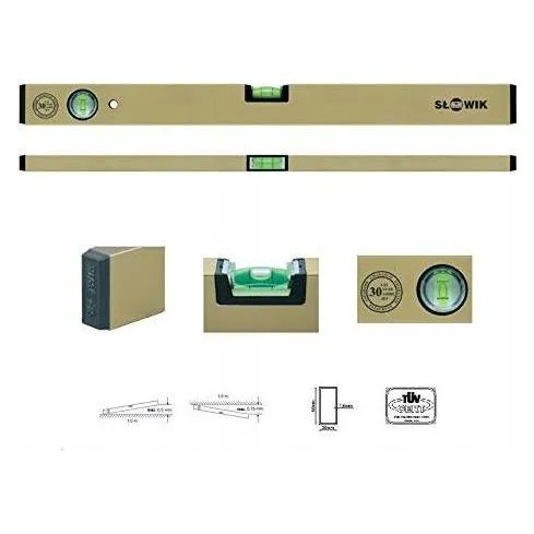 Słowik POZIOMNICA ZŁOTA P01 600mm – Präzisions-Wasserwaage