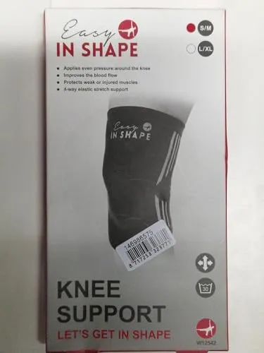 MEDOSAN Kniebandage, elastisch | für Sport & Alltag | schwarz (S/M)