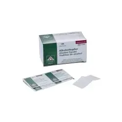 Heinz Herenz Alkoholtupfer 70% Isopropylalkohol, unsteril 6x3 cm 1131897 , 1 Packung = 100 Stück, einzeln verpackt