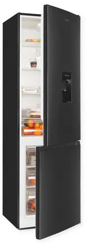 Exquisit KGC265-70-WS-040E Stand Kühl-Gefrierkombination - Kühlschränke mit 260L Volumen, Wasserspender und energieeffizienter LED Beleuchtung für optimalen Komfort in Ihrer Küche.