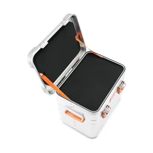 ALUBOX Aufbewahrungsbox Premium Transportkiste - Robuste Aufbewahrungsbox aus Vollaluminium mit individuell anpassbaren Würfelschaumeinsätzen für optimalen Schutz. Ideal für Transport und Lagerung, stoß- und kratzfest.