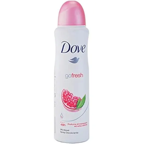 Dove mlo Fresh Pomegranate & Lemon Verbena Antiperspirant Deodorant 150 ml - Deos mit frischem Granatapfel- und Zitronenduft, bietet 48 Stunden Schutz vor Schweiß und unangenehmen Gerüchen, während die Feuchtigkeitscreme Ihre Haut pflegt.