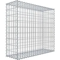 Gabiona Gabionenkorb 90 cm x 100 cm x 30 cm mit 5 cm x 10 cm Maschen - Gabionen für kreative Gartengestaltung, aus robustem 4 mm Drahtgitter mit Korrosionsschutz, einfach zu montieren und vielseitig befüllbar mit Natursteinen.