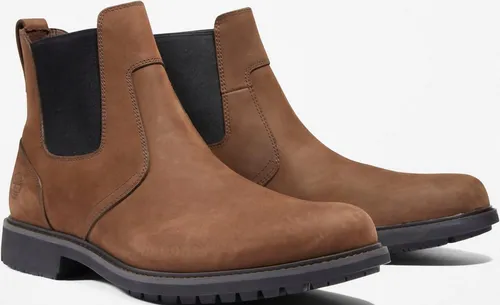 Timberland Herrenstiefel STORMBUCKS CHELSEA in Braun, Größe 41 - Wanderschuhe mit wasserdichtem Oberleder und 100% recyceltem PET-Mesh-Futter. Genießen Sie den ganzen Tag Komfort dank der Antifatigue Mittelsohle und der umweltfreundlichen Gripstick TM Laufsohle.
