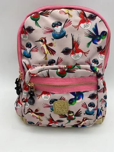 Pick & Pack Birds Kinderrucksack Soft Pink 7L - Schulranzen für Unisex Kinder, aus strapazierfähigem Polyester, ideal für Schule und Freizeit mit einem süßen Vogel-Design.