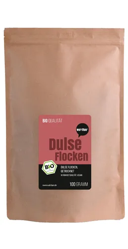 Bio Dulse Flocken 100g von Wohltuer - Rotalge- Rohkostqualität 100% naturrein