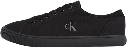 CALVIN KLEIN JEANS ESS VULC LOW MG CANVAS Herren Sneaker - Hochwertige Herren Sneaker aus Textil in klassischem Schwarz, ideal für Freizeit und Alltag. Bequeme Schnürung und Plateau-Sohle sorgen für perfekten Tragekomfort.