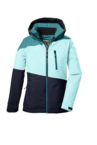 Killtec Mädchen Skijacke KSW 331 - Funktionsjacke mit 10.000 mm Wassersäule, atmungsaktiv und nachhaltig hergestellt. Ideal für die Piste mit Fleece-Innenfutter und praktischen Taschen.